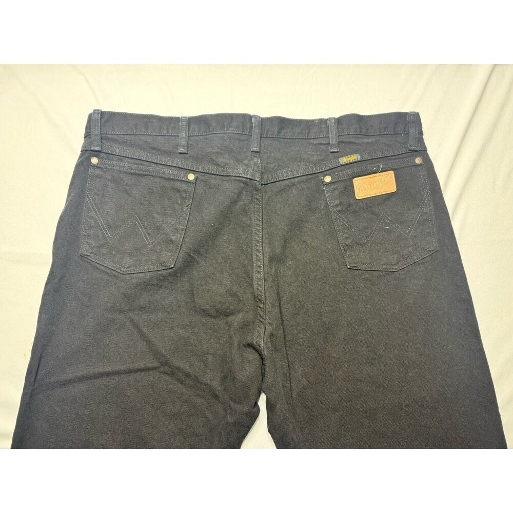 Wrangler Men's 1013MWZWK Regular Fit Straight Leg Black Jeans - Size 42x30* - Picture 3 of 6